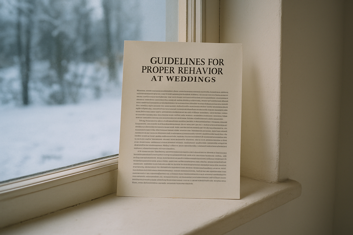 wedding etiquette