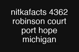 nitkafacts 4362 robinson court port hope michigan